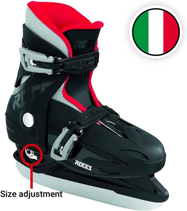 Roces Kinder Schlittschuhe MCK II H Grössenverstellbar 36-40 BLACK RED, 36-40 BLACK RED