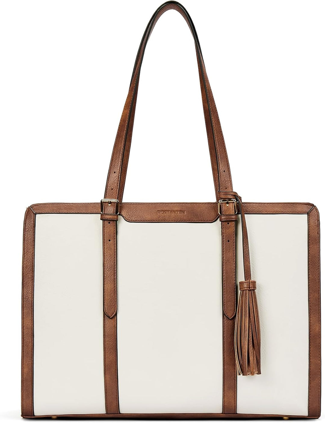 BOSTANTEN Damen Laptop Handtasche 15.6 Zoll Aktentasche PU Leder Schultertasche Frauen Businesstasch