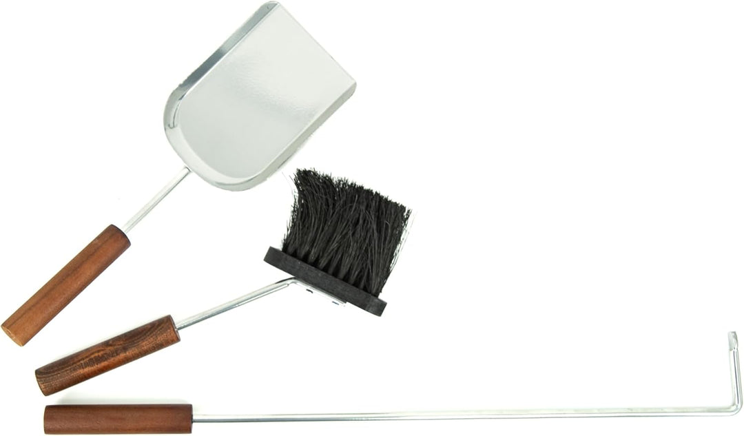 Valo Kaminbesteck Malmö (3 teilig, inkl. Kaminbesen, Schaufel und Schürhaken, Kamingarnitur, Kaminse