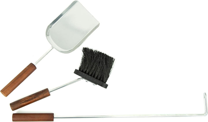 Valo Kaminbesteck Malmö (3 teilig, inkl. Kaminbesen, Schaufel und Schürhaken, Kamingarnitur, Kaminse