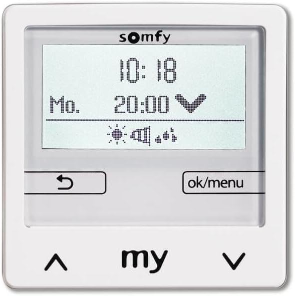 Somfy Soliris Smoove Steuerung 1818313 UNO Pure Wh o.Rahmen Jalousiesteuerung 3660849544461
