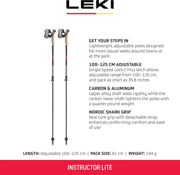 LEKI Instructor Lite Stöcke dark anthracite-silvergray, dark anthracite-silvergray