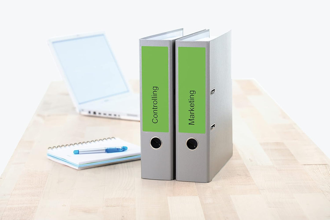 HERMA 4299 Ordnerrücken Etiketten kurz breit, 100 Blatt, 192 x 61 mm, 4 Stück pro A4 Bogen, 400 Ordn