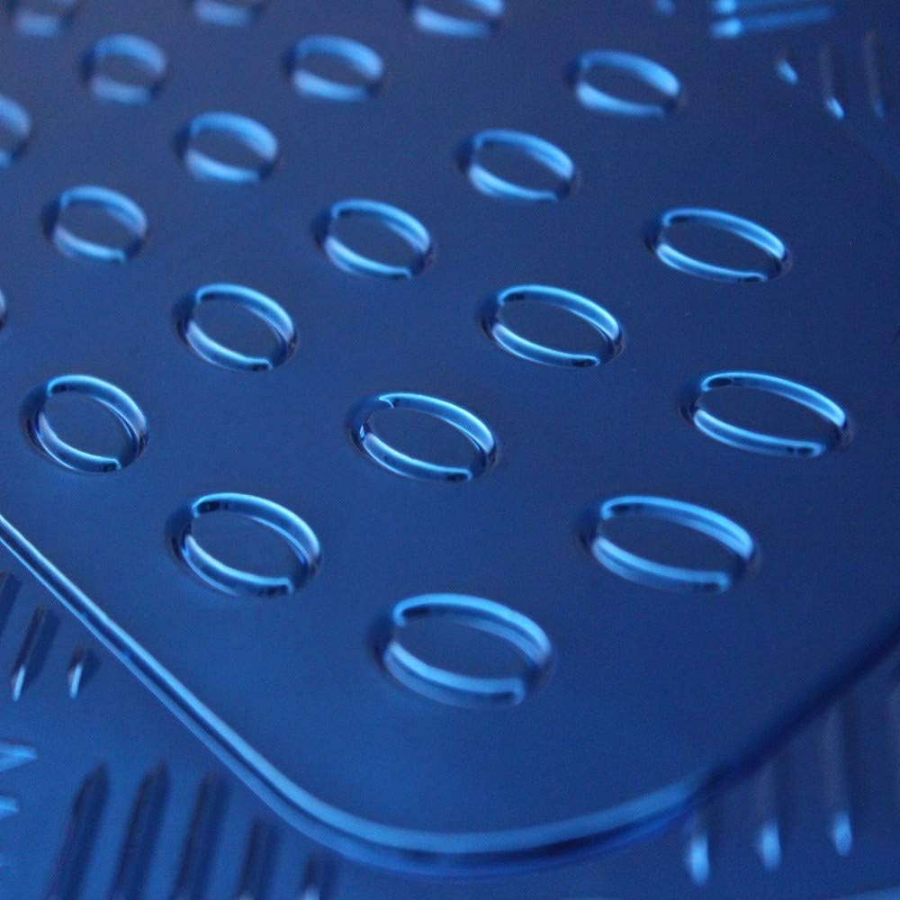JVL 01-693 Titan Automatten-Set Metallisch mit Gummirückseite, Blau 4-teilig, Blau