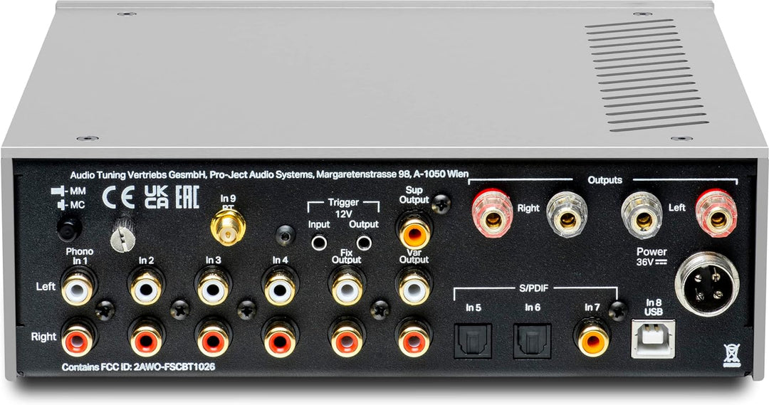 Pro-Ject MaiA DS3, leistungsstarker Stereo-Vollverstärker mit Bluetooth 5.0 aptX HD, Kopfhörerausgan