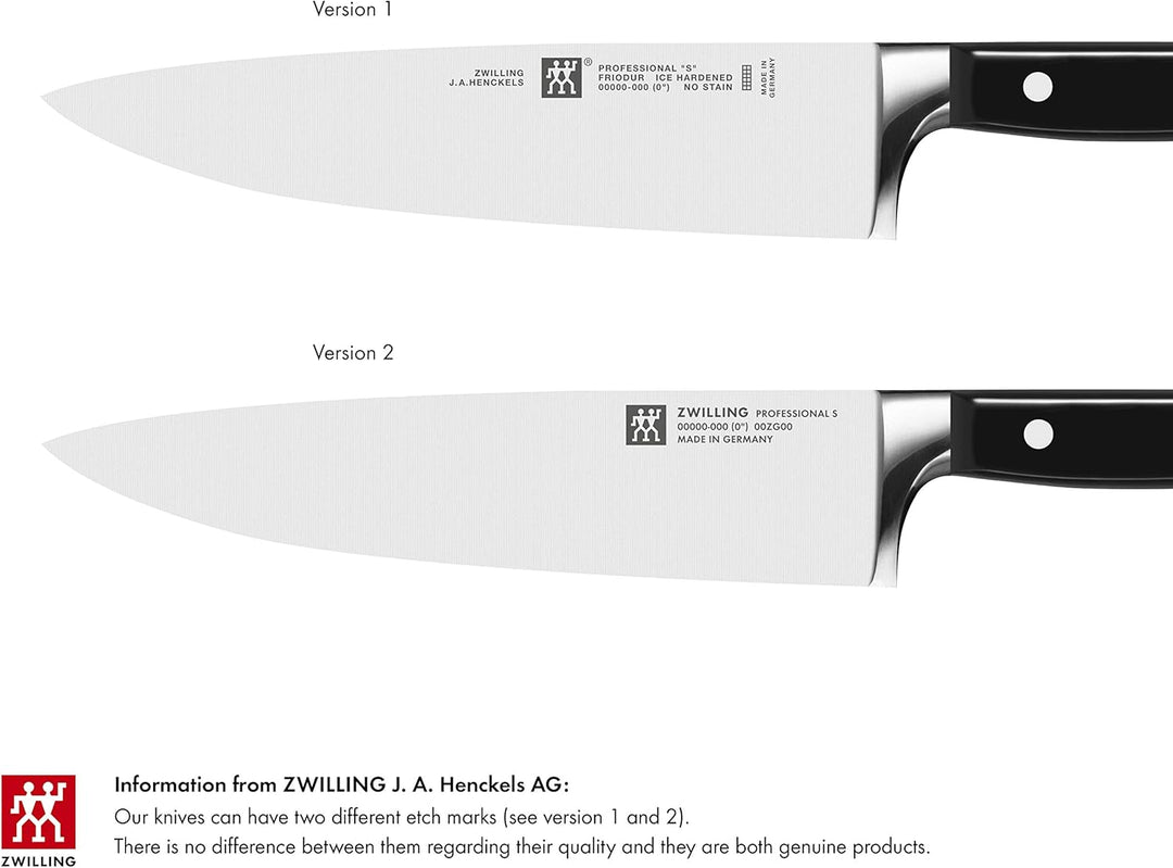 ZWILLING Professional S Messer-Set, 3-teilig (Spick-/Garniermesser 10 cm, Fleischmesser 16 cm, Kochm