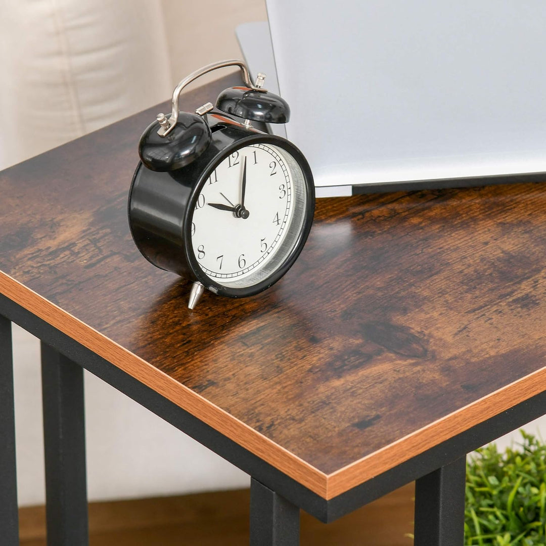 HOMCOM Beistelltisch C-Form Rollwagen Servierwagen Laptoptisch Sofatisch Beistelltisch Nachttisch Be