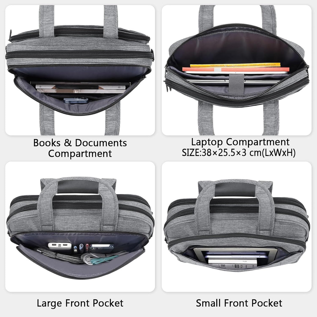 MATEIN Laptoptasche 15,6 Zoll, Laptop Tasche Business Aktentasche Herren Notebook Computer Multifunk