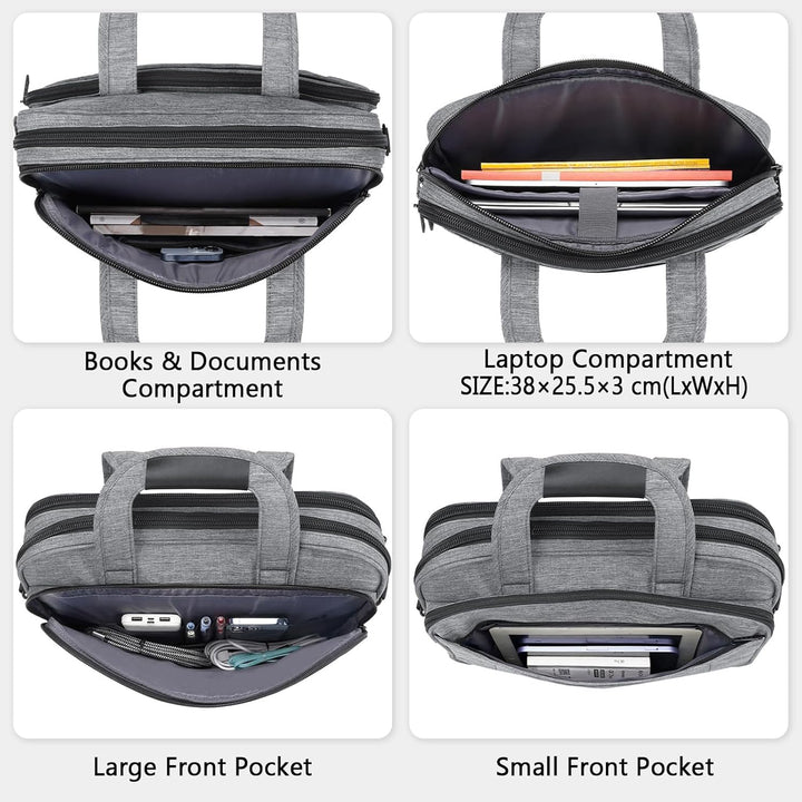 MATEIN Laptoptasche 15,6 Zoll, Laptop Tasche Business Aktentasche Herren Notebook Computer Multifunk