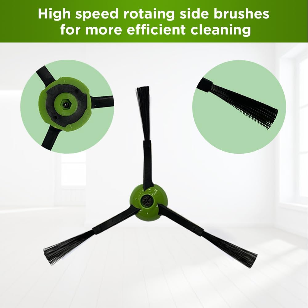 Ersatzteile kompatibel mit iRobot Roomba Combo j7+/Plus Roboter-Staubsauger, 1 Satz Gummibürsten für
