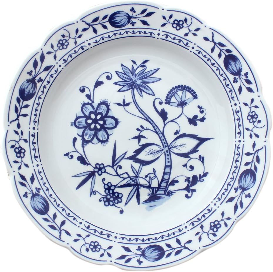 Eschenbach Porzellan Group Romantika Zwiebelmuster Teller tief 22 cm, Porzellan, 1 x 1 x 1 cm