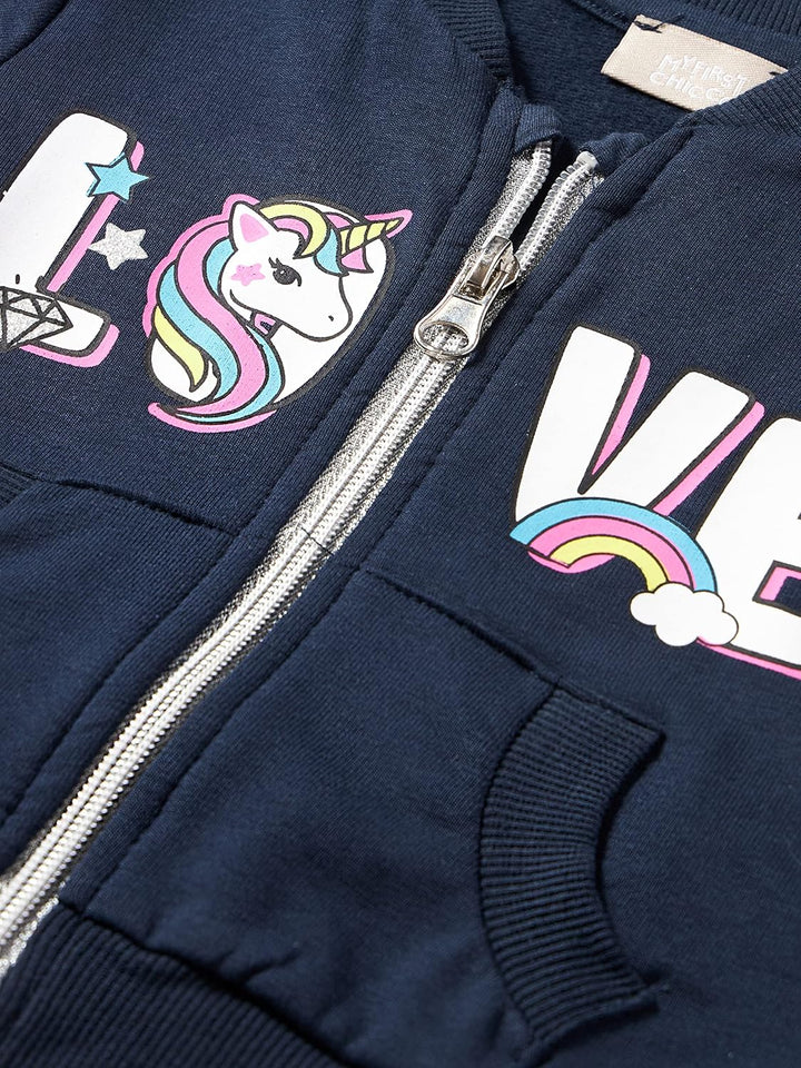 Chicco Baby-Mädchen Sweatshirt 18 Monate Dunkelblau, 18 Monate Dunkelblau