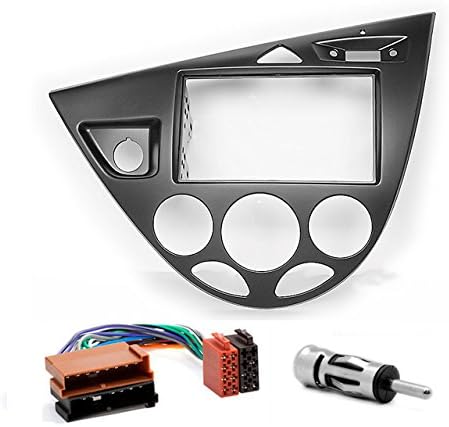 CARAV 11-548-9-6 2-DIN Radioblende in Dash Installation kit Set für Focus ISO and Antenna Adapter Ca