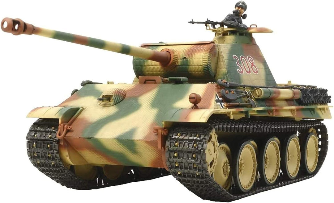 TAMIYA 30055 1:35 Dt. Panther G Frühe (Motor), originalgetreue Nachbildung, Plastik Bausatz, Basteln