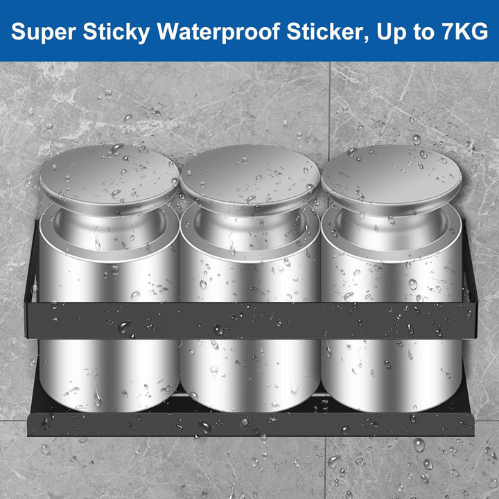 UUlioyer Duschablage Ohne Bohren, Duschregal aus Edelstahl SUS304, 2 Stück Badezimmer Regal Organize