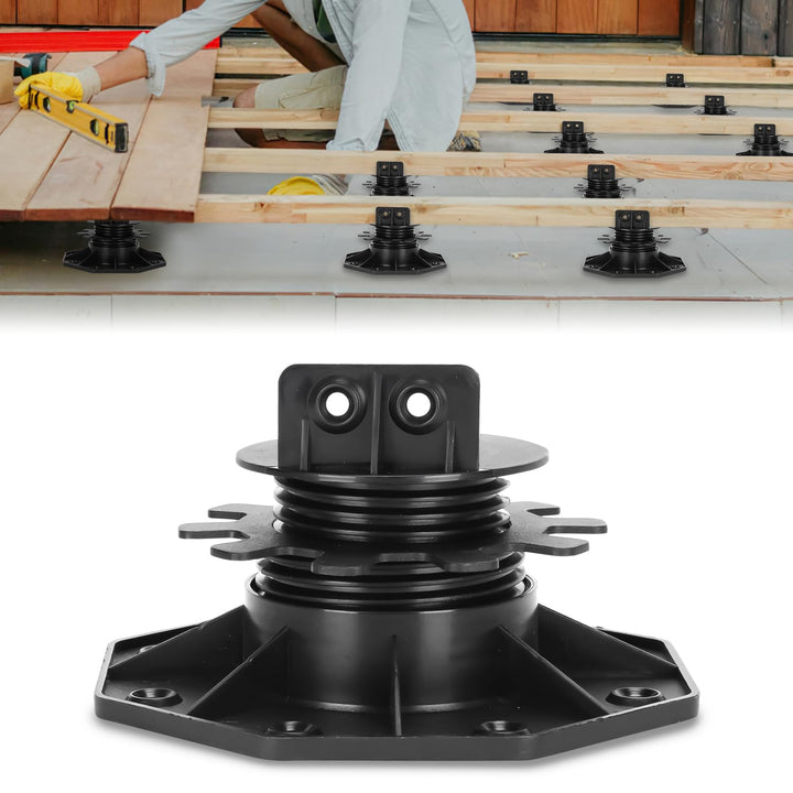 Ansobea 20 Stück Stelzlager höhenverstellbar I 30-60mm Terrassenlager I füsse verstellbar I Plattenl