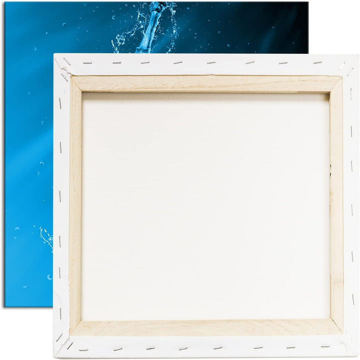 deyoli stylisher Tanz im Wasser Format: 70x70 Effekt: Monocrome Blau als Leinwand, Motiv fertig gera