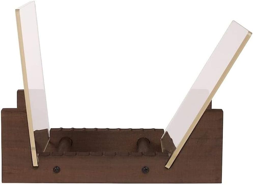 HUSHUI Aufbewahrungshalter für Schallplattenhalter aus Holz CD-Displayständer aus Holz Stapelbarer m