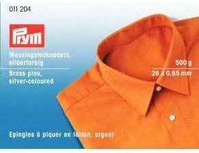 Prym 011204 Stecknadeln, 0,65 x 26mm, silberfarbig, 500g