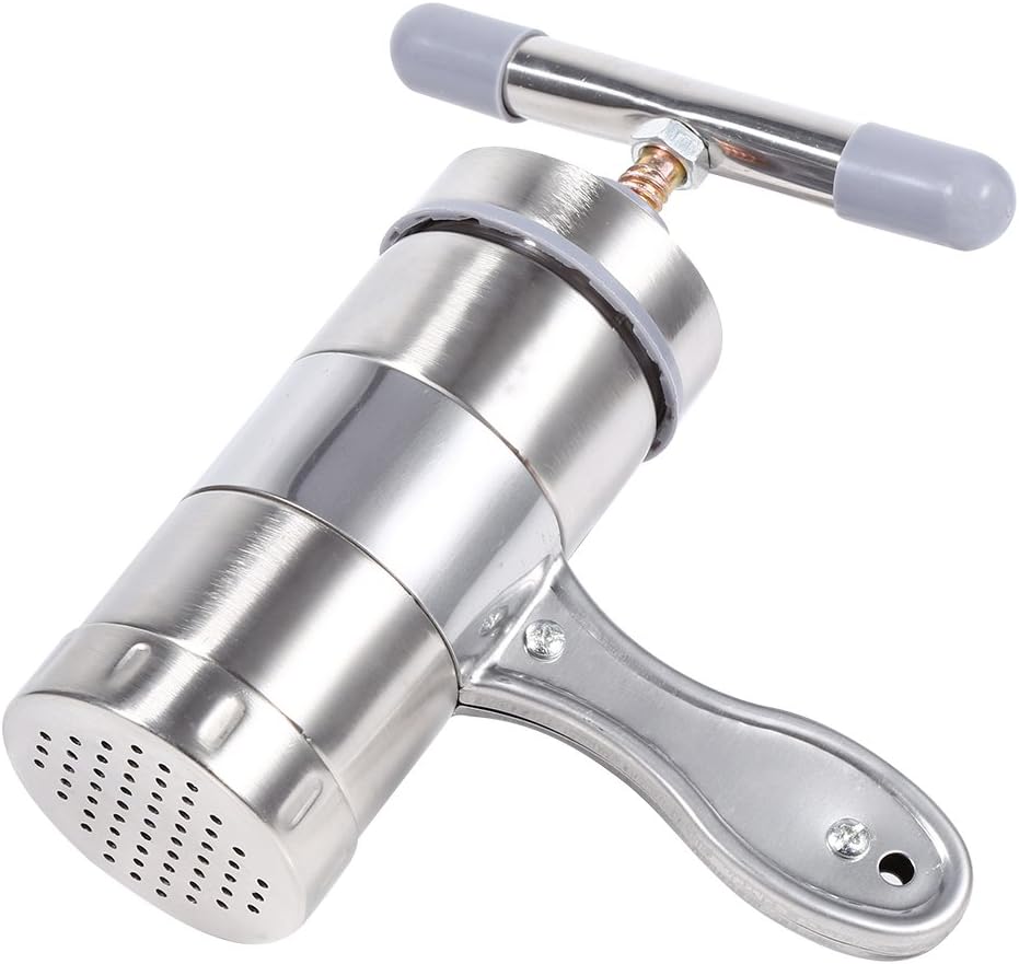Nudel-Puttu-Maker, 20 X 19 X 7, 1 Stück, Tragbare, Handbetriebene Nudelmaschine aus Edelstahl, Nudel