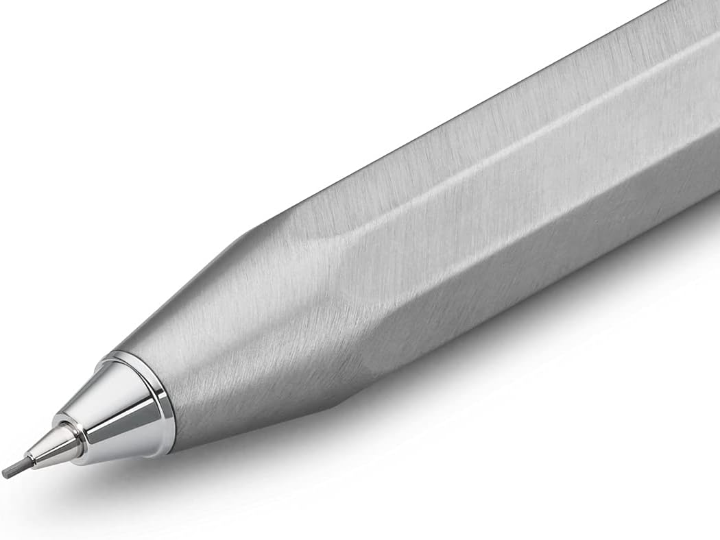 Kaweco Steel Sport Druckbleistift 0.7mm HB I Minenbleistift aus gebürstetem Edelstahl I Edler Druckm