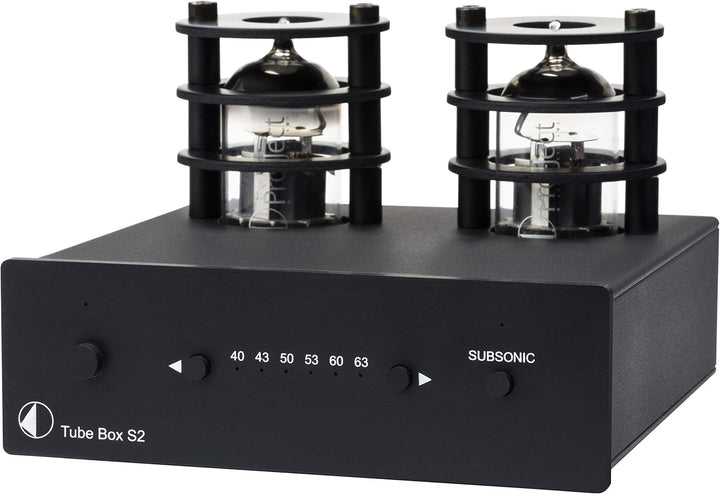 Pro-Ject Tube Box S2, High End Röhren Phono-Vorverstärker (Schwarz), Schwarz