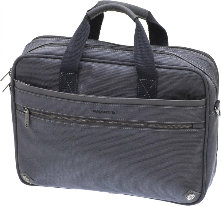 Akten Arbeits Umhänge Tasche 40 x30x11cm Gross Grau Anthrazit Davidts Bowatex