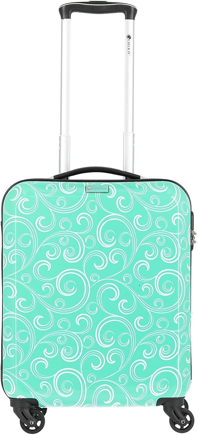 Bowatex Kleiner Koffer mit Handgepäck Masse Gelb Apricot Blume 53 cm