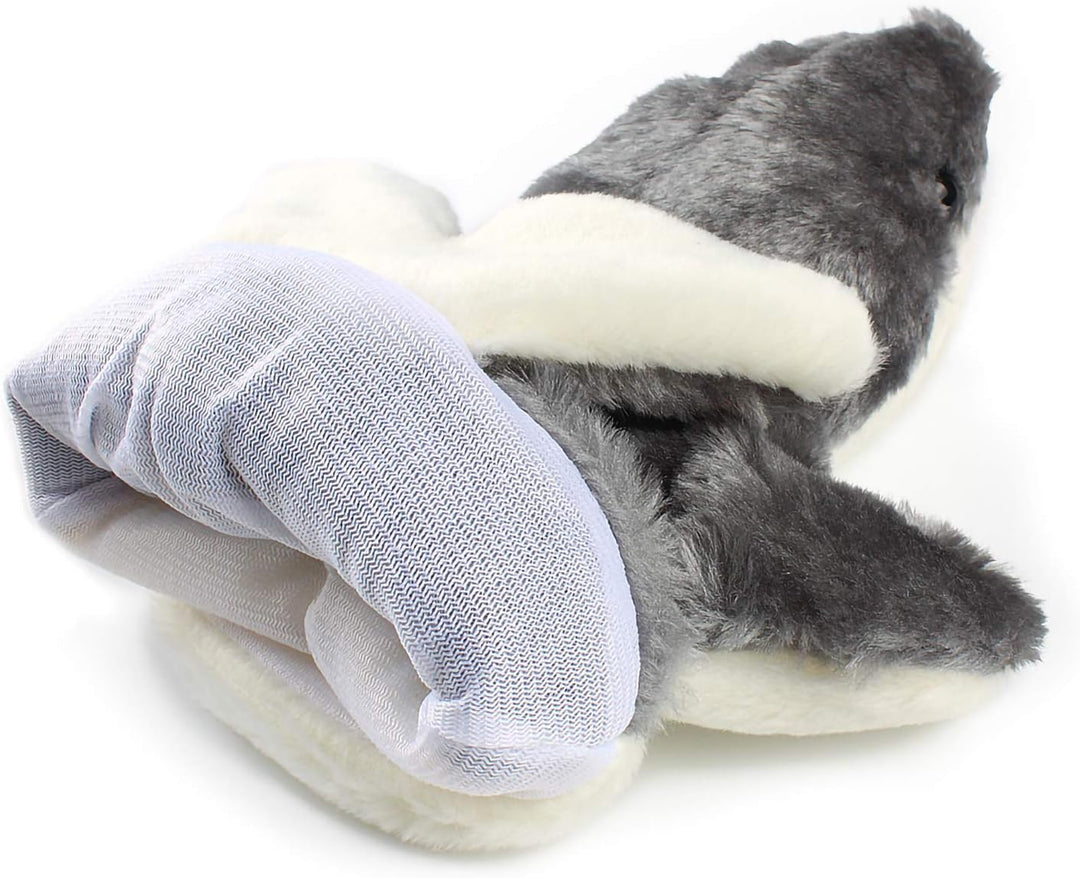 Andux Zone Schöne Plüsch Handpuppe Stofftier Spielzeug (SO-06 Grauer Hai), So-06 Grauer Hai