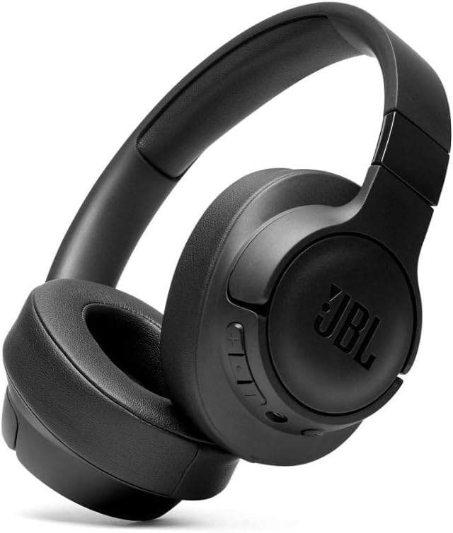 JBL Tune 710 BT – Faltbare Bluetooth Over-Ear Kopfhörer in Schwarz – Kabellose Ohrhörer mit JBL Pure