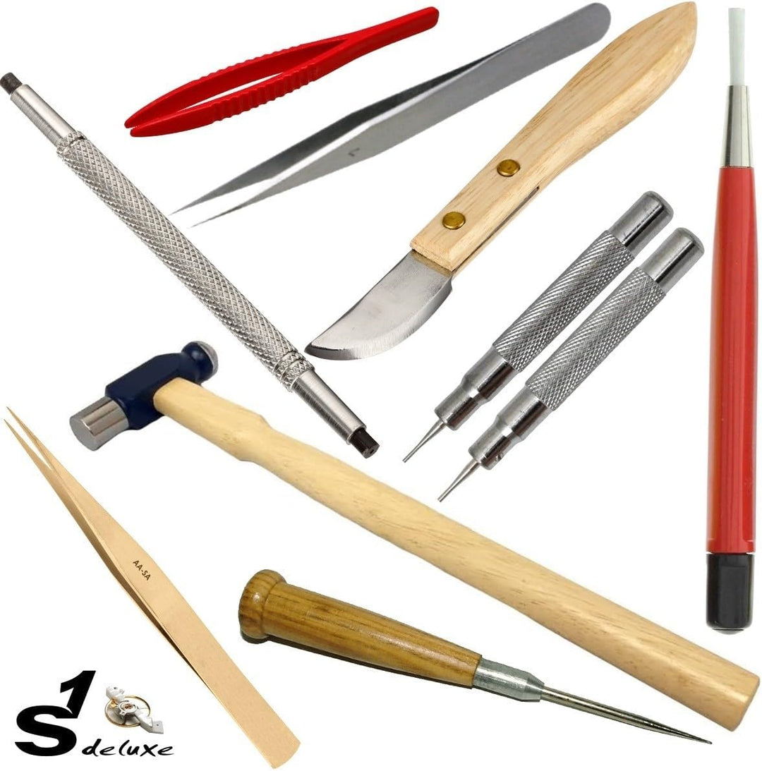 Blue Sky Uhrmacher-Reparaturset, Premium-Werkzeugset für Uhrmacher, mit Öffner für Gehäuse-Rückseite