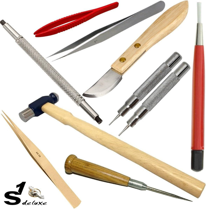 Blue Sky Uhrmacher-Reparaturset, Premium-Werkzeugset für Uhrmacher, mit Öffner für Gehäuse-Rückseite