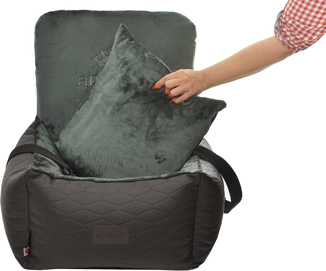 Luxuriös Hunde Auto Sitz | Autositz für Hunde, Rückbank, Vordersitz | Universal Waschbar Hundeautosi