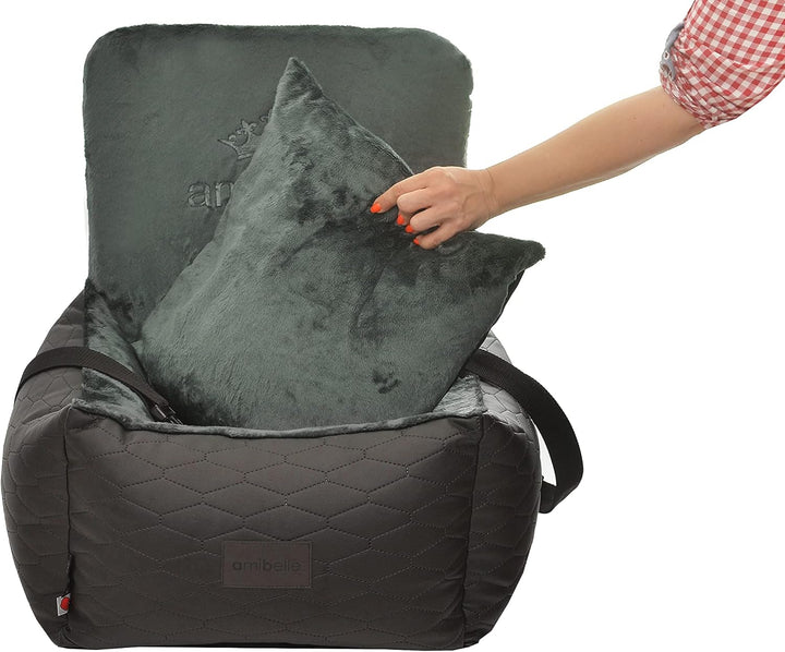 Luxuriös Hunde Auto Sitz | Autositz für Hunde, Rückbank, Vordersitz | Universal Waschbar Hundeautosi