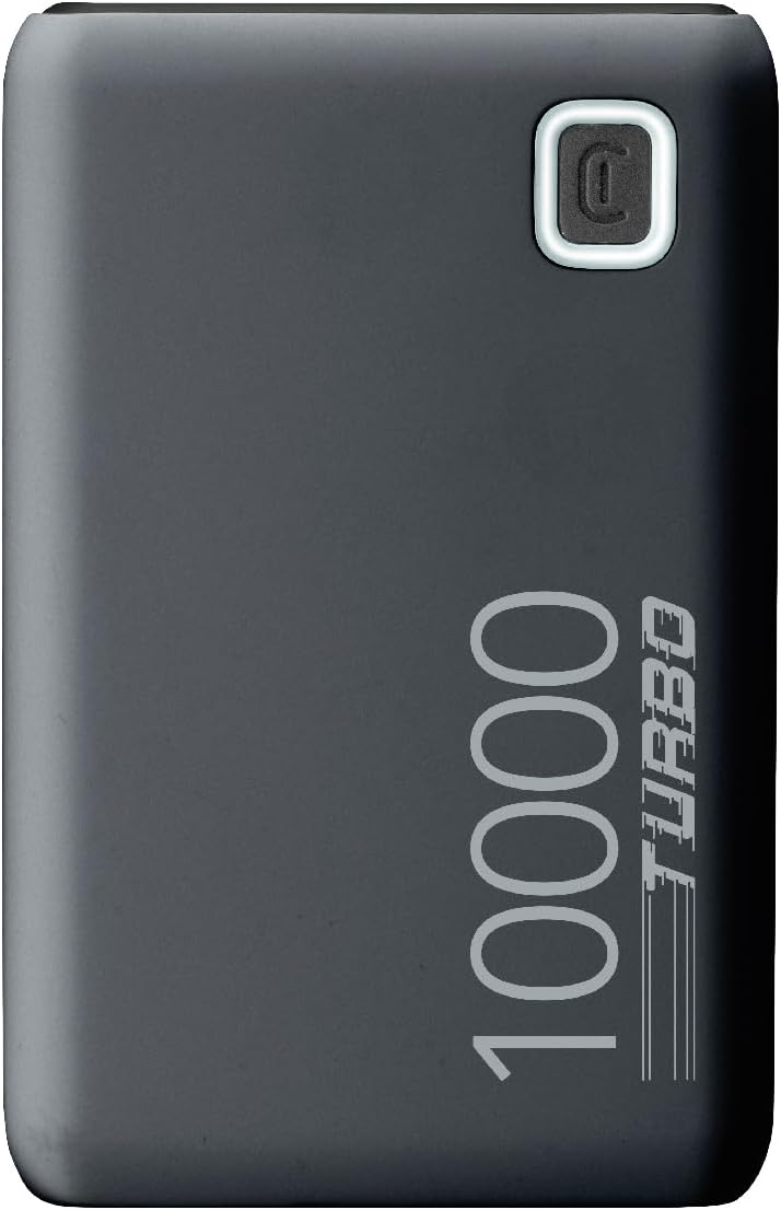 Cellularline - Essence Turbo 10000 - Tragbares Ladegerät 10000 mAh, Leistungsabgabe 20 W - Schnellla