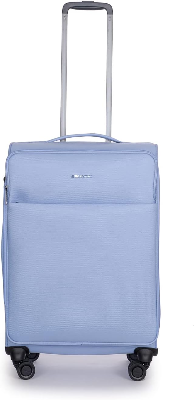 Stratic Light + Koffer Weichschale Reisekoffer Trolley Rollkoffer mittelgross, TSA Kofferschloss, 4