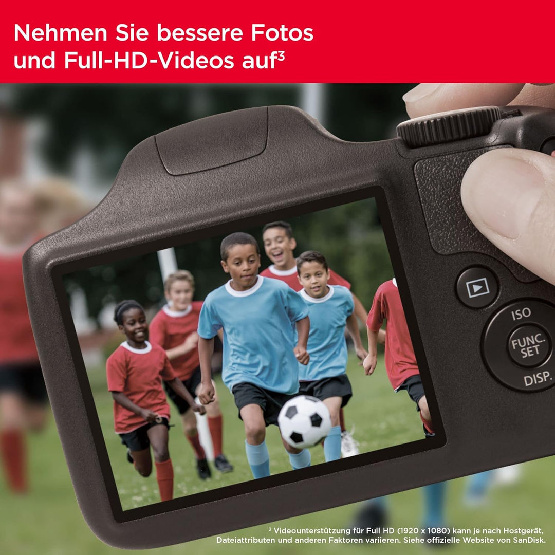 SanDisk Ultra SDXC UHS-I Speicherkarte 128 GB (Für Kompaktkameras der Einstiegs- und Mittelklasse, F