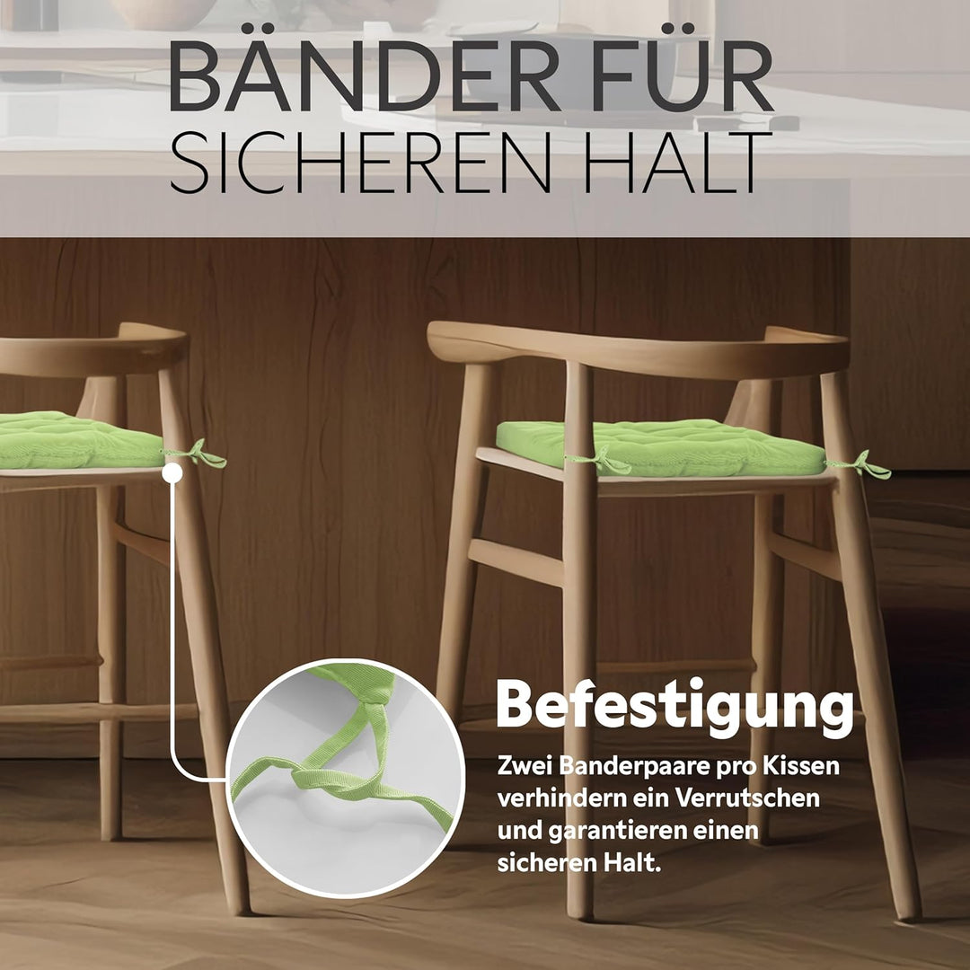 Brandsseller Sitzkissen Dekokissen Stuhlkissen Zierkissen Gartenkissen - 9er Steppung- in Verschiede