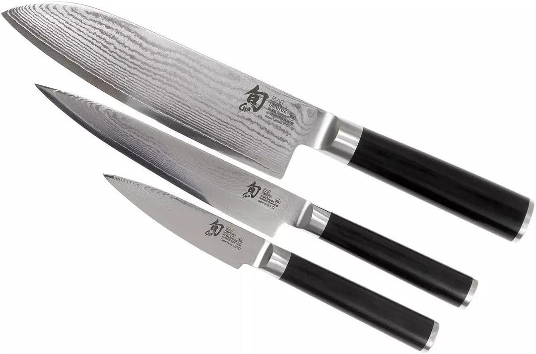 KAI DMS-310 Shun Set Messerset DM-0700+ DM-07, Silber,holzfarbe