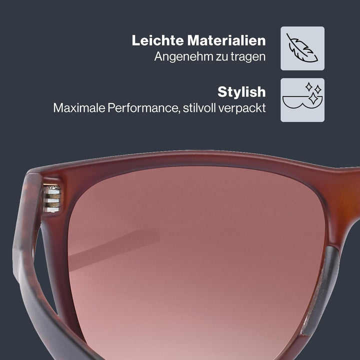 uvex Unisex – Erwachsene, LGL 42 Sonnenbrille, havanna matt/brown, one size