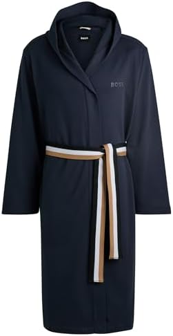 BOSS Bademantel Iconic F. Terry Robe S Dark Blue402, S Dark Blue402