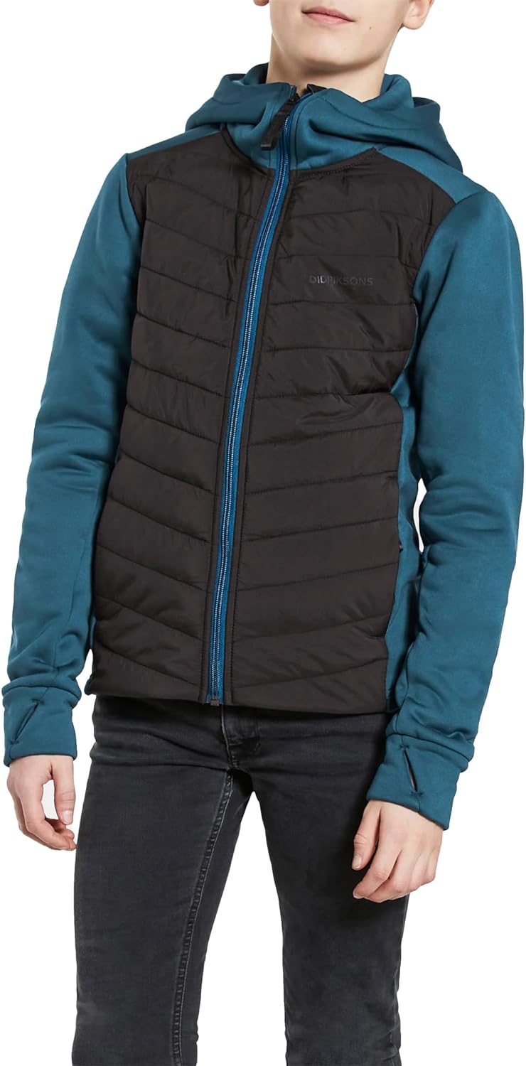 DIDRIKSONS Halden 5 Full-Zip Jacke Jungen blau/schwarz