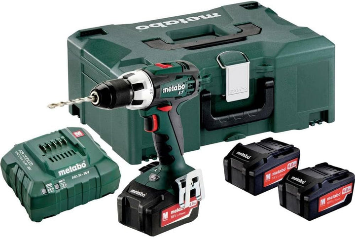 Metabo 602102960 Akku-Bohrschrauber BS 18 LT Set 18V, 3x 4Ah Li-Ion Akkus, inklu. Ladegerät, im Meta