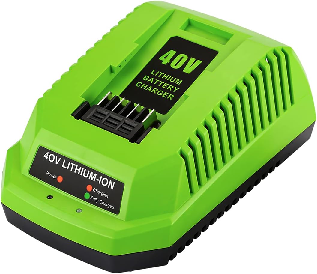 ENERGUP G40C 40V Ersatzladegerät für Greenworks 40V Ladegerät für Greenworks 40V Akkus 29252 20202 2