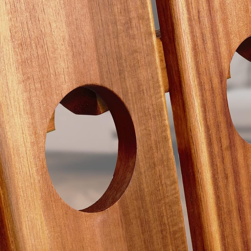Casaria Weinregal für 36 Flaschen 87x 55x 39cm Akazien Holz Freistehend Klappbar Keller Küche Wohnzi