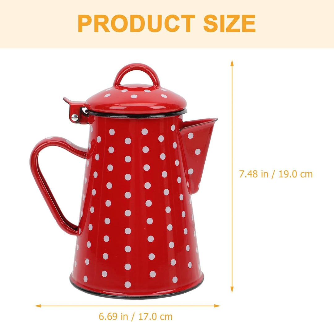 TOPBATHY Wasserkocher Emaille Topf Emaille Kaffeekanne Emaille Kessel Wasserkessel Kaffeekessel Wass