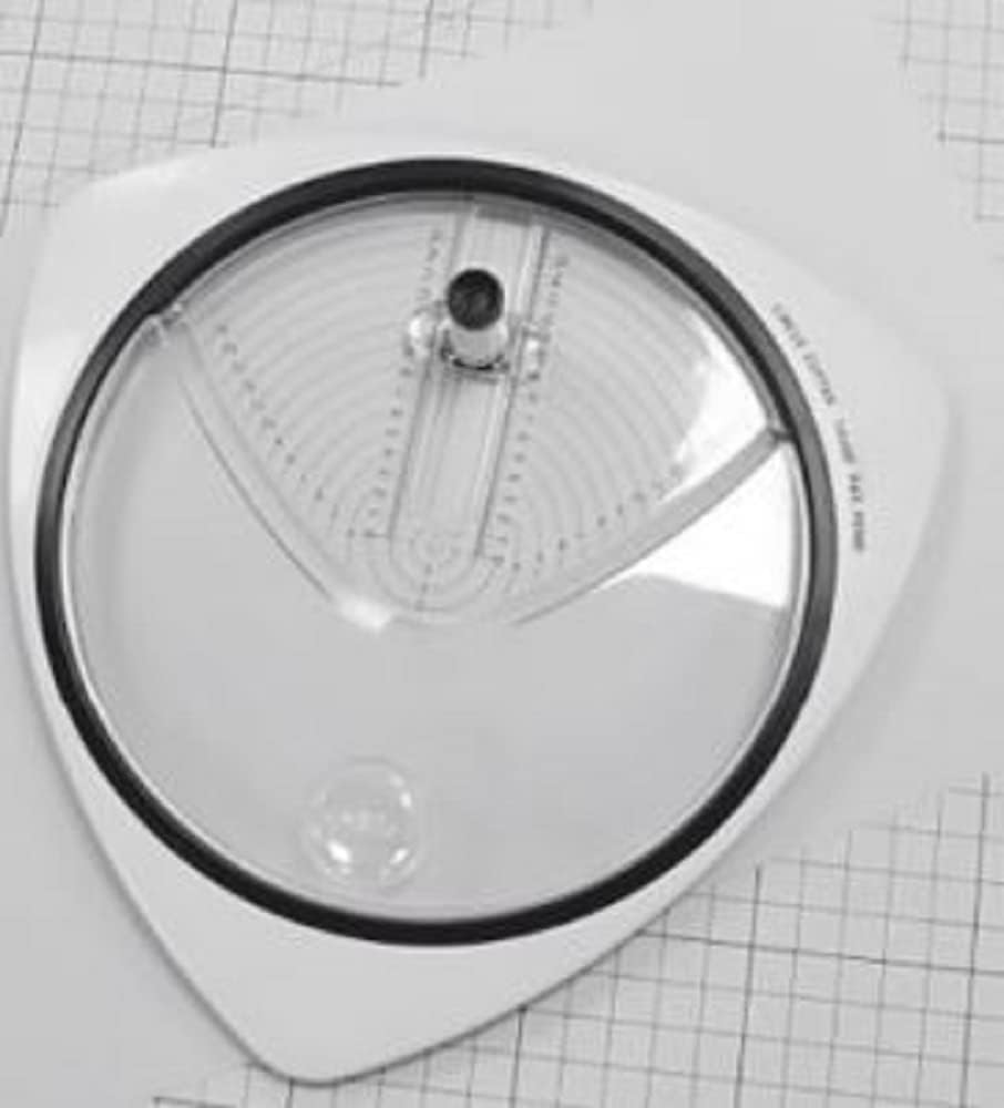 Rayher Kreisschneider mit 3 Ersatzklingen, zum Ausschneiden von Kreisen von 2,4 – 15,3 cm, schneidet
