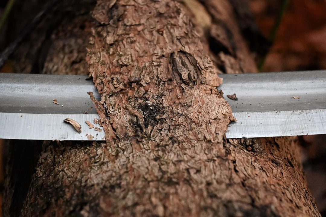 KIRSCHEN Werkzeuge 4000250 | Zugmesser, gerade, 250 mm, 2 Weissbuchenhefte, Rindenschäler, Rindenabz