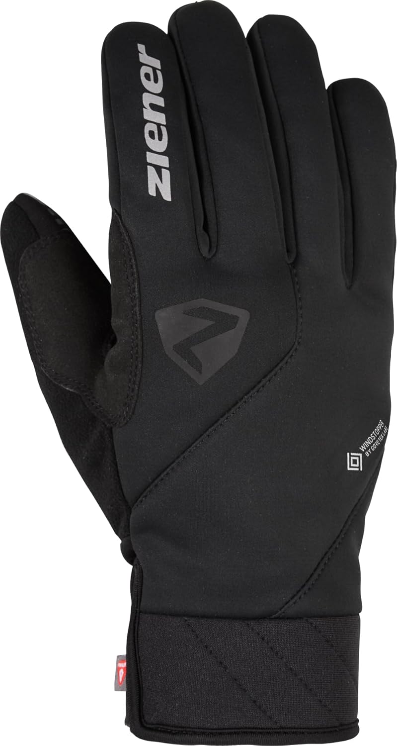 Ziener Herren Donni Fahrrad-Handschuhe Winter | Primaloft, Gore-Tex Infinium 7 Schwarz, 7 Schwarz