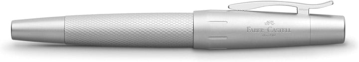 Faber-Castell 148672 - Füller e-motion pure Silver, Federbreite EF, inkl. Geschenkverpackung und Kon